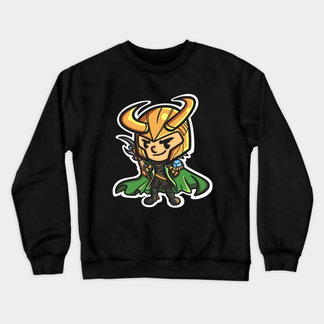 God of mischief Crewneck Sweatshirt by Javibuart